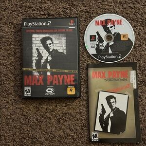 Max Payne PS2 (Sony PlayStation 2, 2001) Video Game Complete Tested & Works